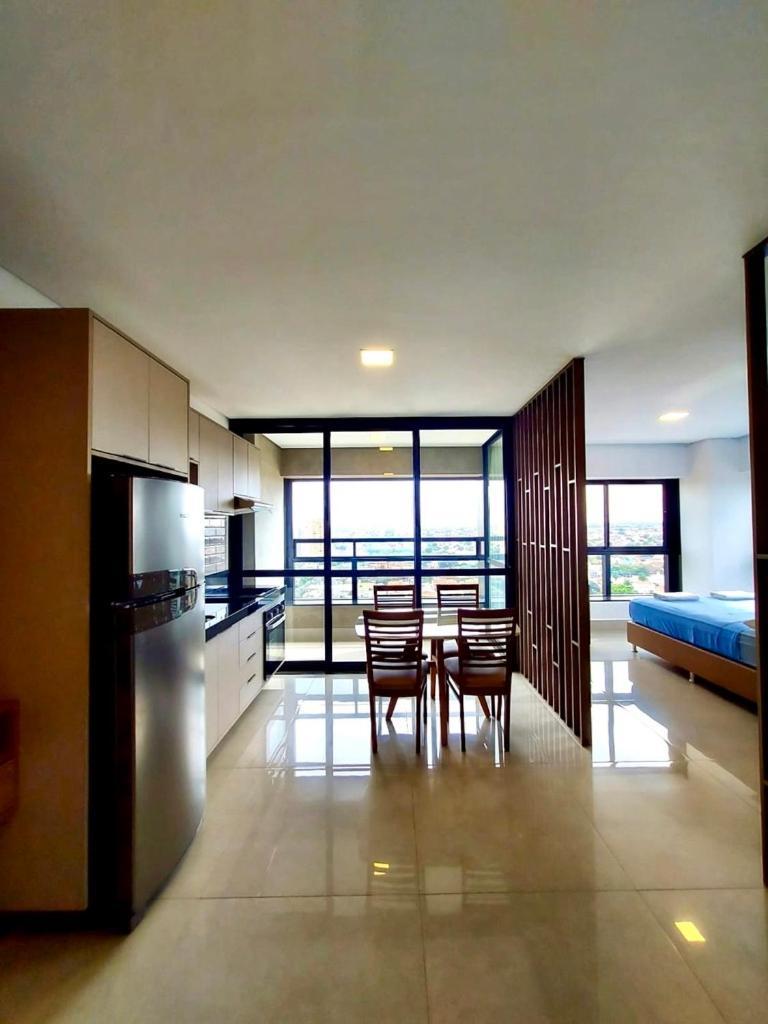 Apartamento Estudio Alto 22º Andar E Elegante No Edificio Vertigo *